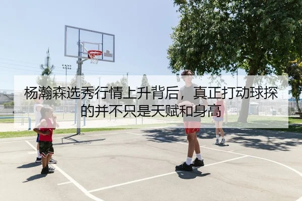 杨瀚森选秀行情上升背后，真正打动球探的并不只是天赋和身高